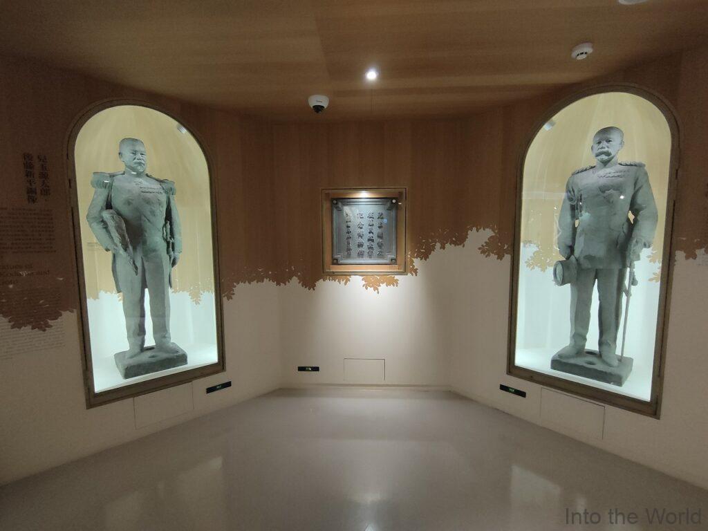 国立台湾博物館 展示 児玉源太郎 後藤新平 銅像