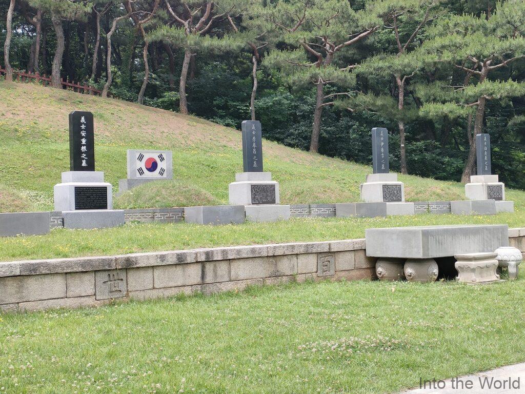 三義士の墓 見どころ 感想 基本情報 韓国 孝昌公園