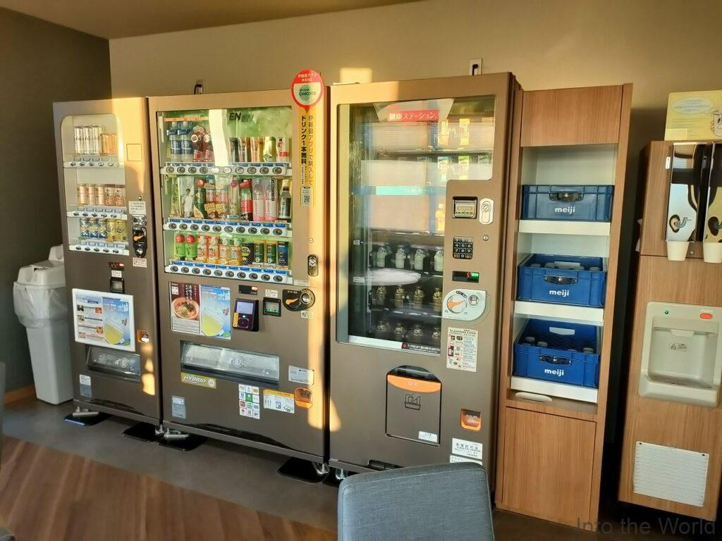 ドーミーイン川崎 宿泊レビュー 湯あがり処 自動販売機