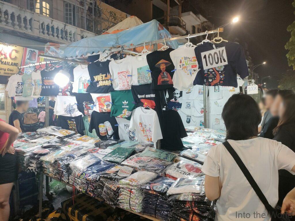 ハノイ旧市街ナイトマーケット Tシャツ