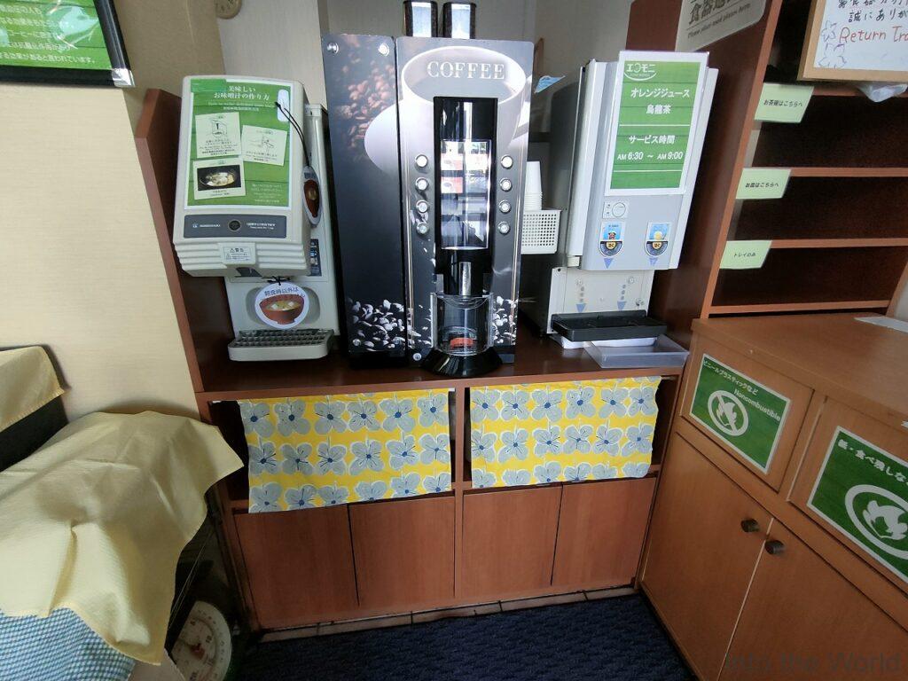 ホテルエコノ四日市 宿泊レビュー ウエルカムコーヒー