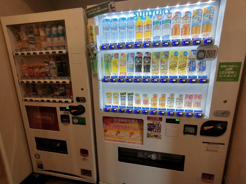 ルートイン名古屋栄 宿泊レビュー 自動販売機