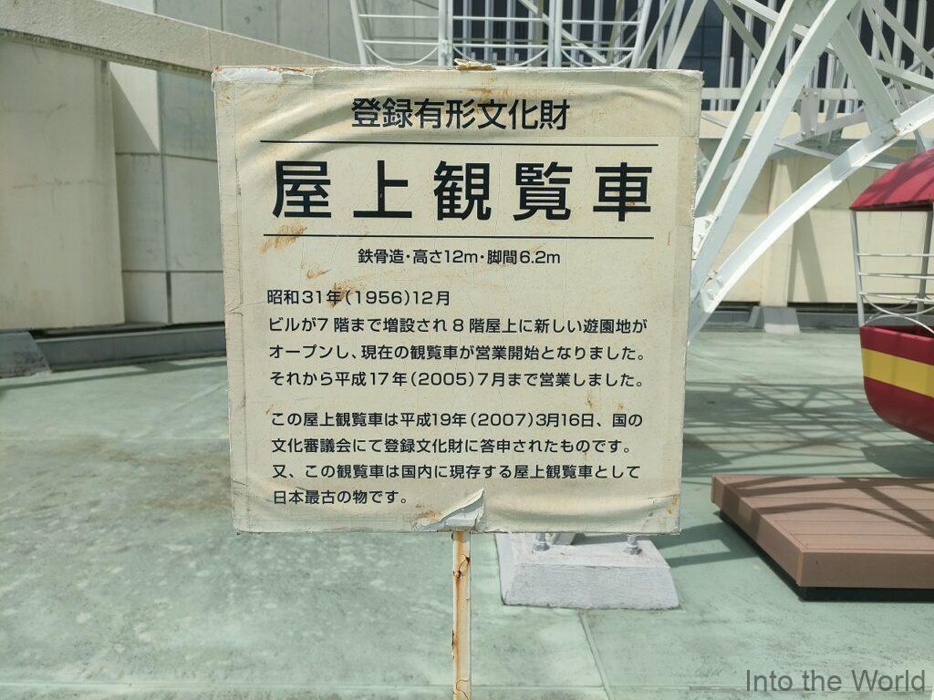 オリエンタルビル屋上観覧車 見どころ 感想 基本情報 登録有形文化財