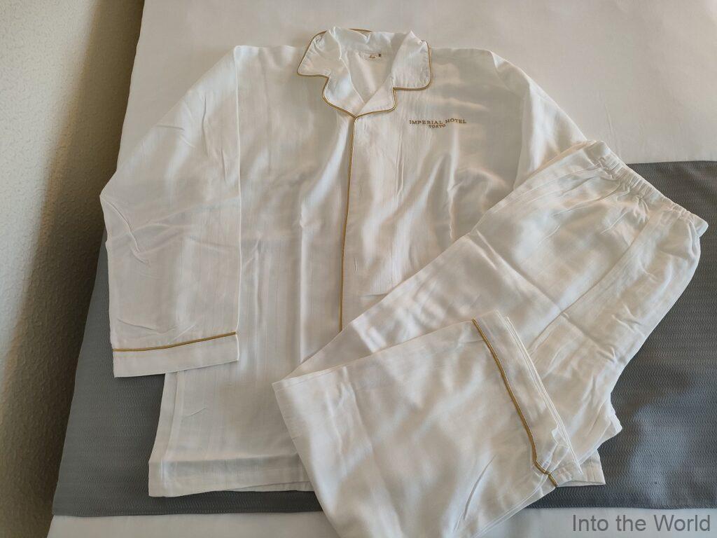 帝国ホテル東京 宿泊レビュー パジャマ 部屋着