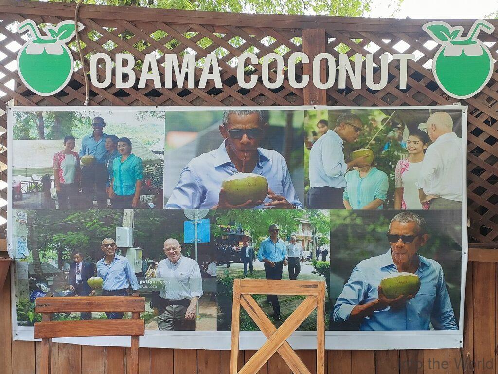 メコンサンセットビューレストラン オバマココナッツ ルアンパバーン