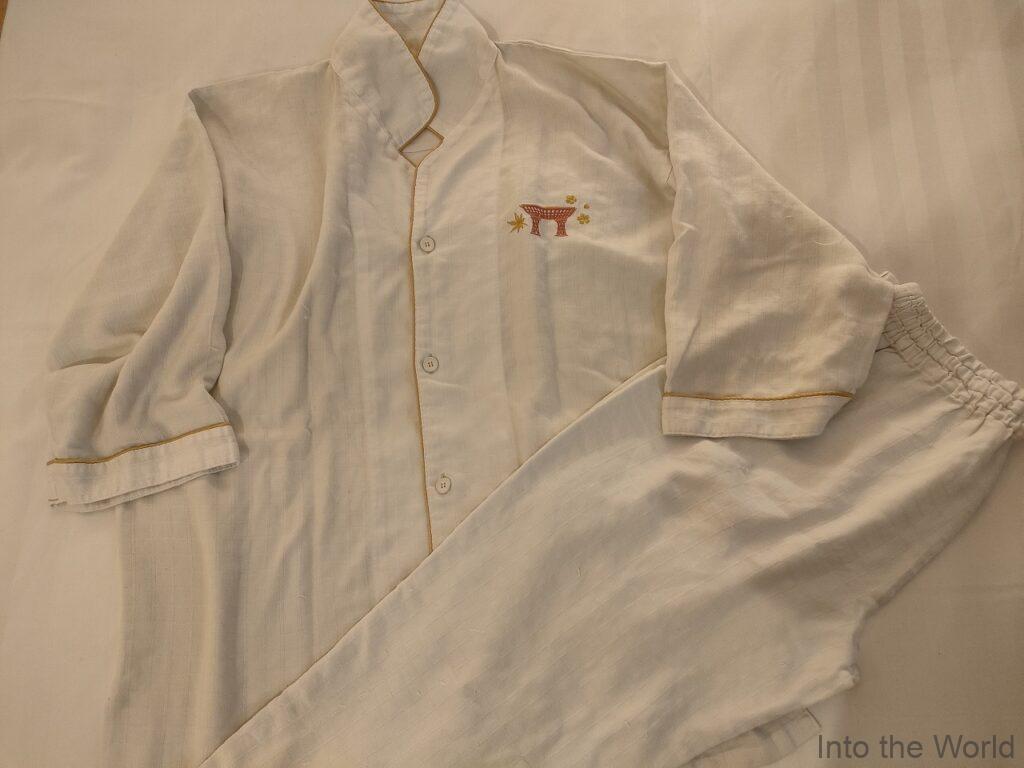 ホテルウィングインターナショナルプレミアム金沢駅前 宿泊レビュー パジャマ