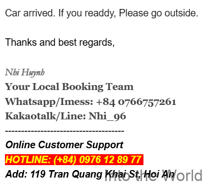 ダナン フエ 移動 リムジンバス