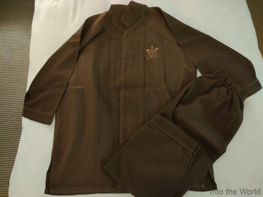 蒲郡クラシックホテル 宿泊レビュー パジャマ 部屋着